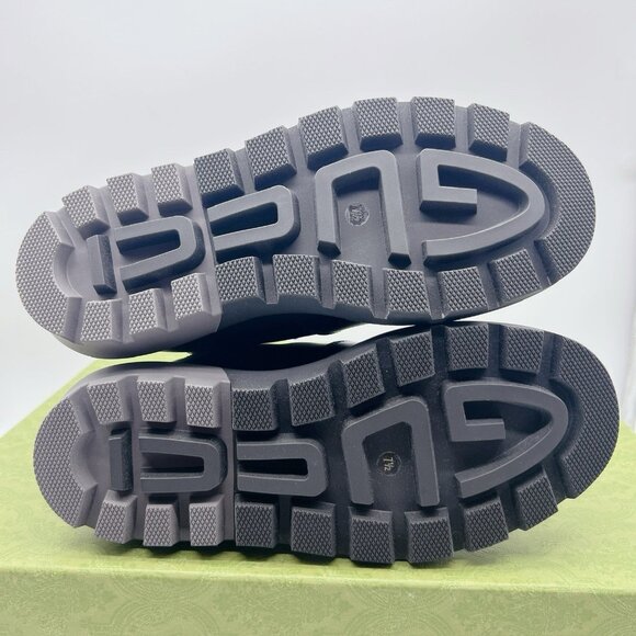 Gucci Chelsea Leather Interlocking GG Ankle Boots Black Men’s UK 7.5 US 8 - Picture 10 of 14